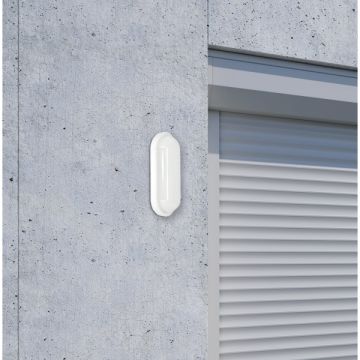 Braytron BC16-50330 20 Watt Beyaz Kasa Elips Dış Mekan LED Aplik - Beyaz Işık (6500K)