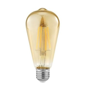 HELIOS HS 2088 6 Watt Şeffaf Rustik Armut Ampul - Amber