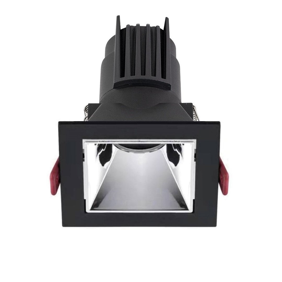 MOLLED MOL4162M 10 Watt Siyah-Krom Sıva Altı Kare LED Spot (SAMSUNG/OSRAM/PHILIPS LED & EAGLERISE/PHILIPS/LIFUD Driver)