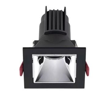 MOLLED MOL4162M 10 Watt Siyah-Krom Sıva Altı Kare LED Spot (SAMSUNG/OSRAM/PHILIPS LED & EAGLERISE/PHILIPS/LIFUD Driver)