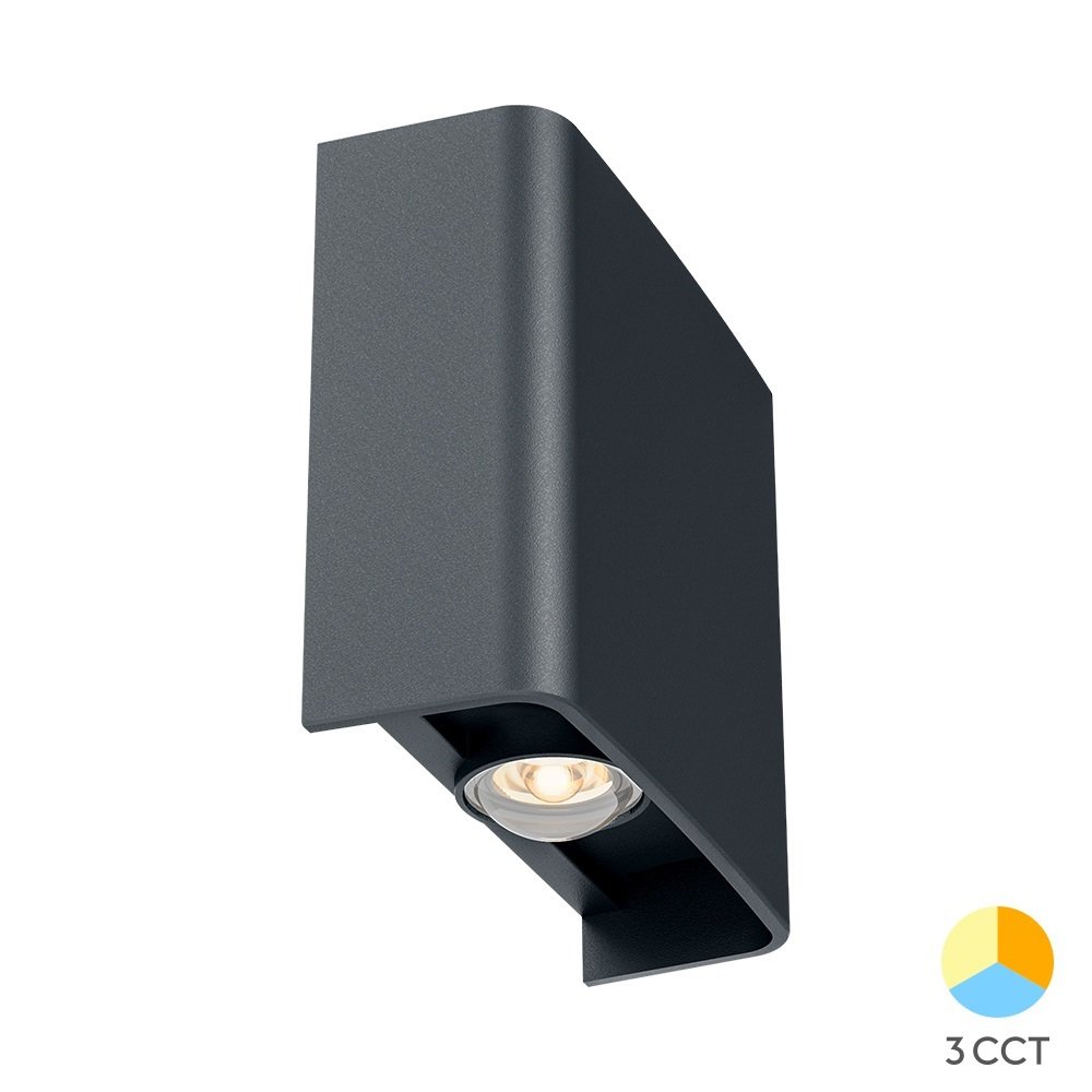 Braytron BG38-03182 2 Watt Çift Yönlü Dış Mekan LED Aplik - 3 Işık Renkli (Beyaz + Ilık Beyaz + Gün Işığı)