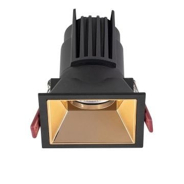 MOLLED MOL4161M 8 Watt Siyah-Gold Sıva Altı Kare LED Spot (SAMSUNG/OSRAM/PHILIPS LED & EAGLERISE/PHILIPS/LIFUD Driver)