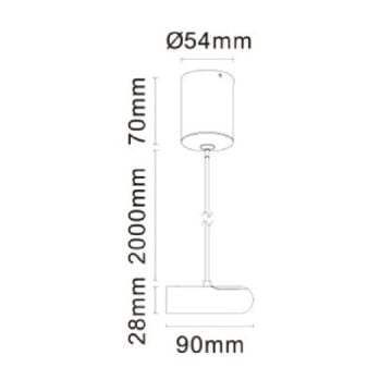 JUPITER JK011 Modüler LED Aydınlatmala Sıva Üstü Sarkıt Sonlama
