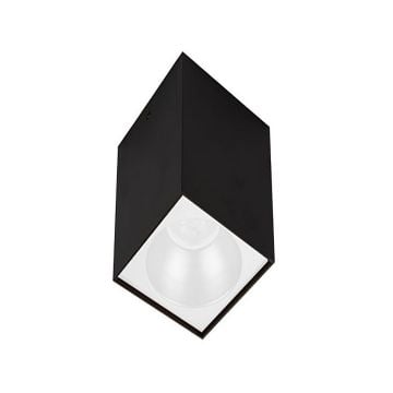 inoled 9245-03 6x6x10 cm Siyah-Beyaz Sıva Üstü Spot Kasası - GU10 Duylu - Metal