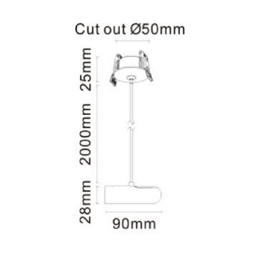 JUPITER JK111 Modüler LED Aydınlatmala Sıva Altı Sarkıt Sonlama