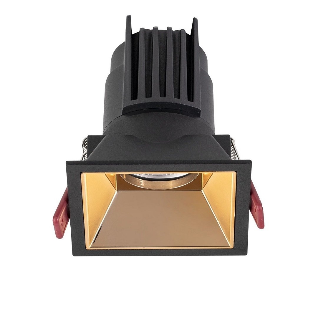MOLLED MOL4161M 10 Watt Siyah-Gold Sıva Altı Kare LED Spot (SAMSUNG/OSRAM/PHILIPS LED & EAGLERISE/PHILIPS/LIFUD Driver)