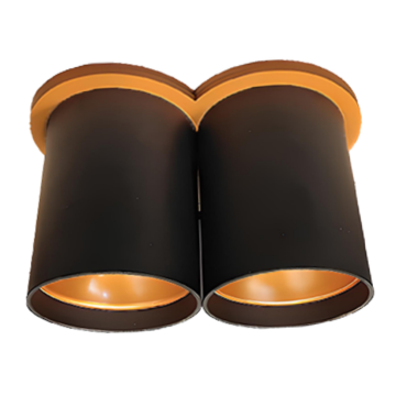 İkili Sıva Üstü Halkalı Silindir Spot