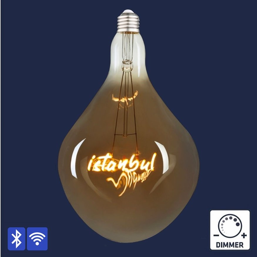 HEKA ERD-1453/2 5 Watt İstanbul Dekoratif LED Rustik Ampul - Amber
