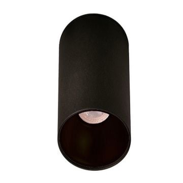 inoled 9233-02 6x10 cm Siyah Sıva Üstü Silindir Spot Kasası - GU10 Duylu - Metal