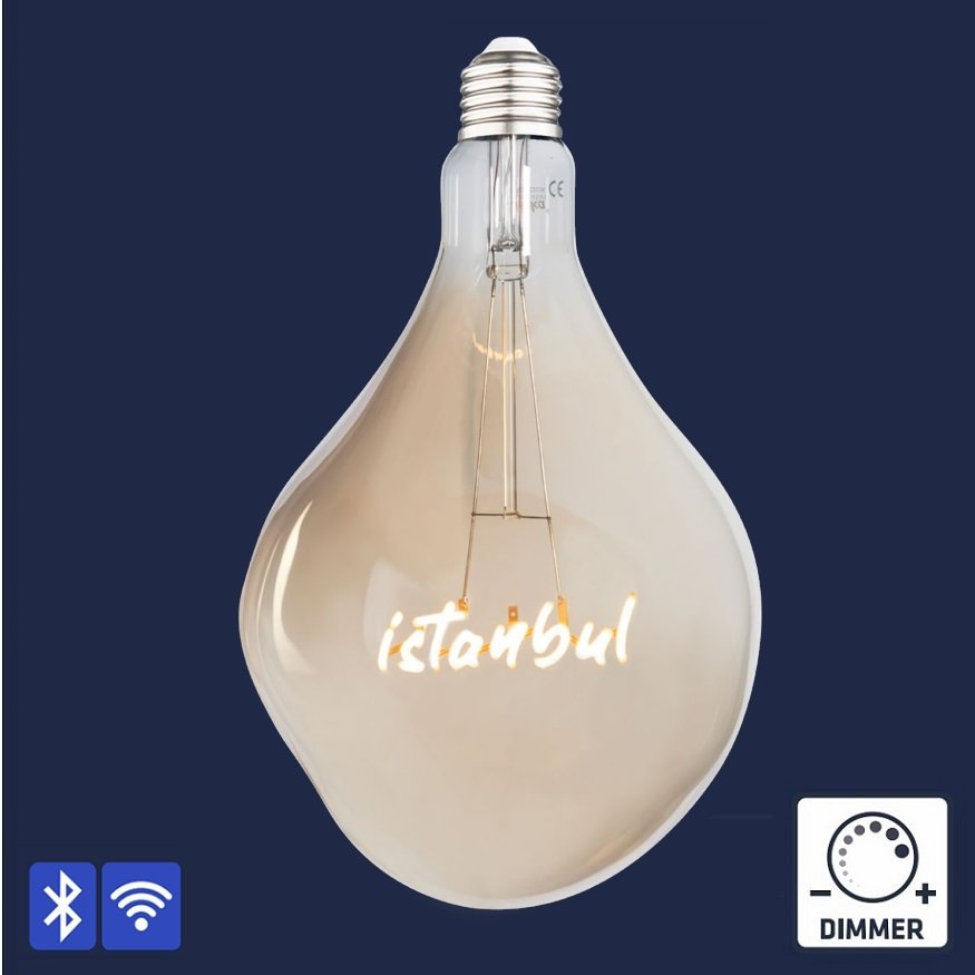 HEKA ERD-1453/1 5 Watt İstanbul Dekoratif LED Rustik Ampul - Amber