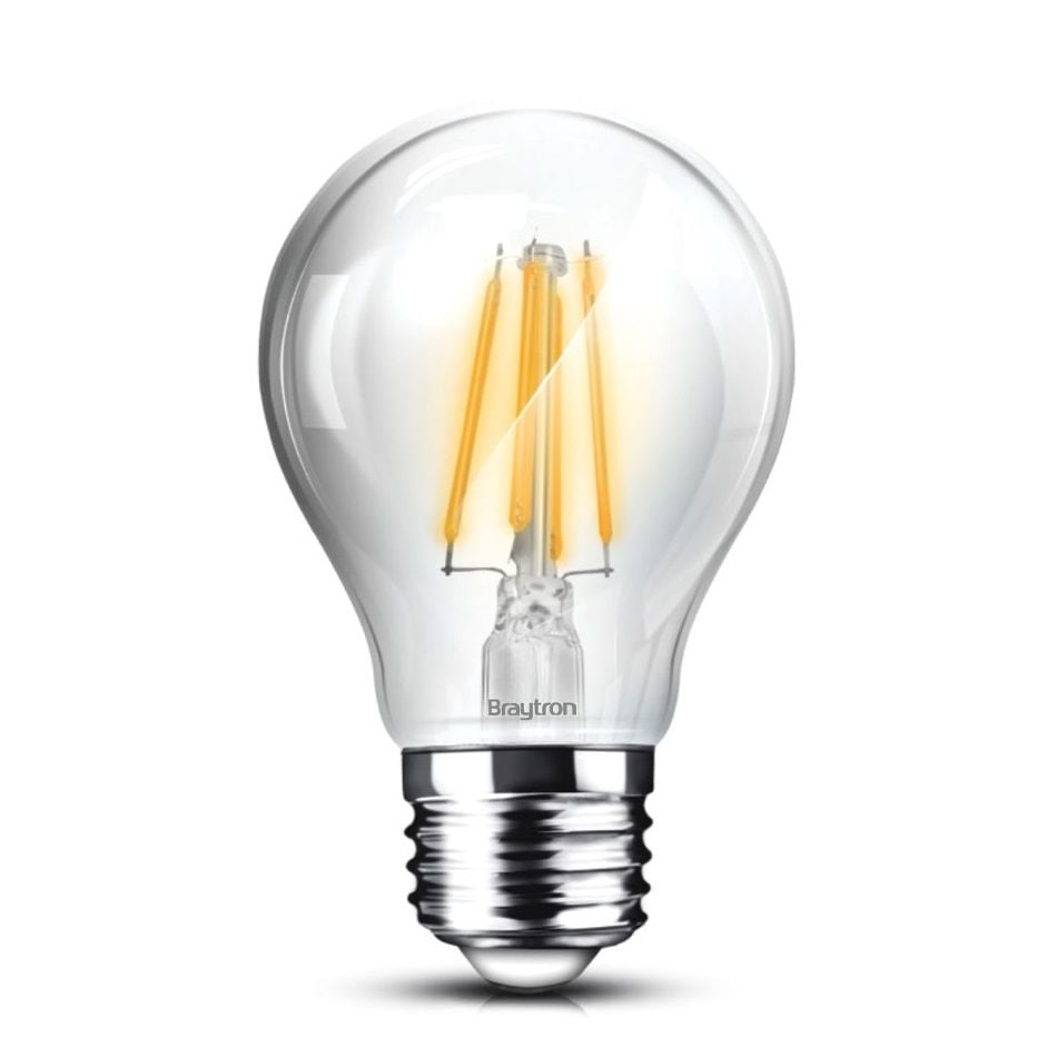 Braytron BA38-00720 4 Watt Şeffaf Camlı A60 LED Rustik Ampul - Gün Işığı (3000K)