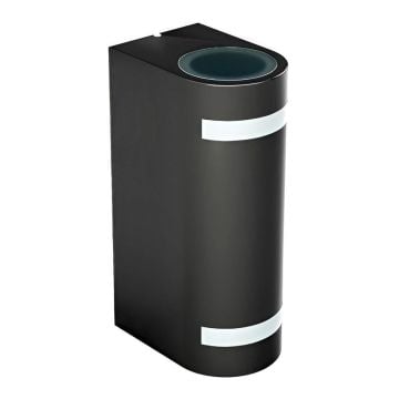 YCL YDB 2050A Antrasit Çift Yönlü Dış Mekan Aplik - Metal Gövde - GU10 Duylu - IP65