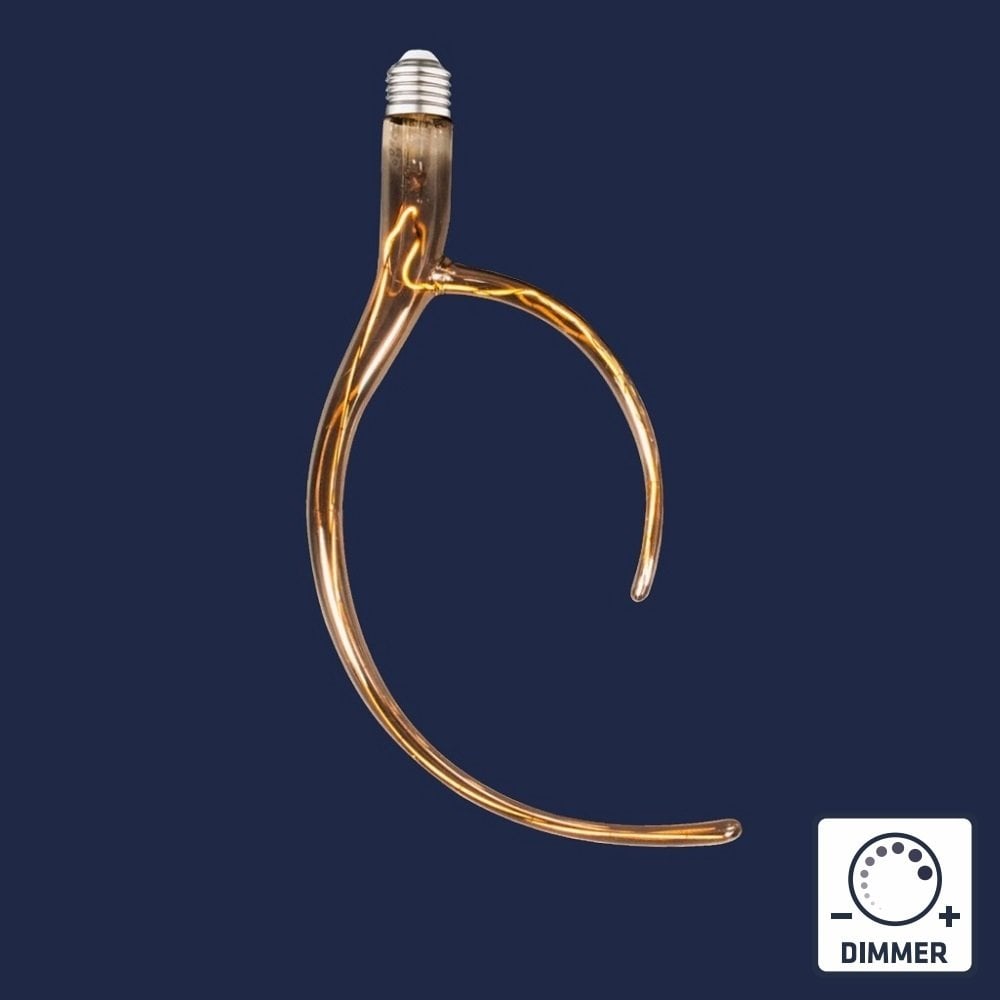 HEKA ERD-243 4 Watt Geyik Boynuzu Dekoratif LED Rustik Ampul - Amber