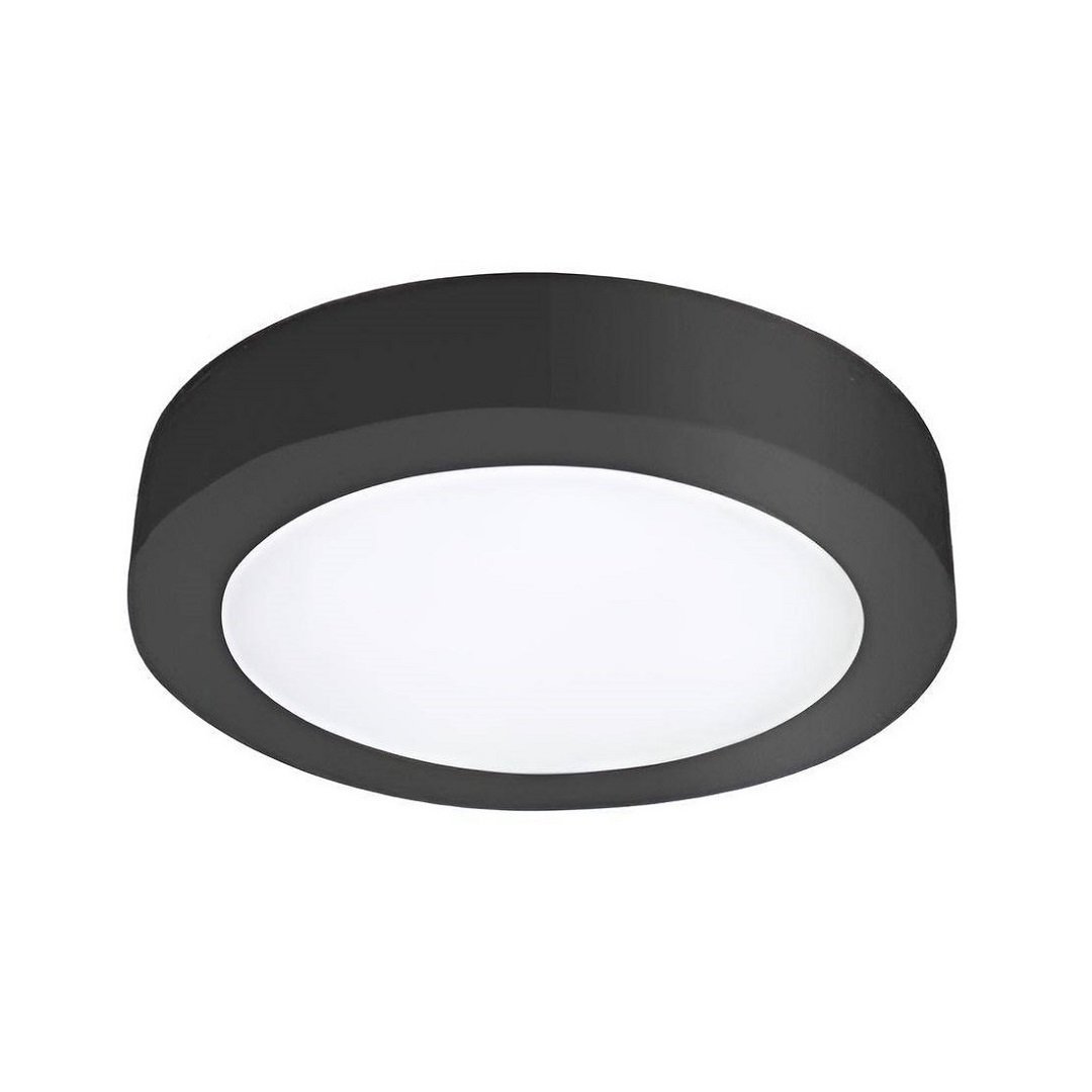 inoled 2771-01 18 Watt Siyah Kasa Sıva Üstü Yuvarlak LED Panel - Beyaz Işık (6500K)