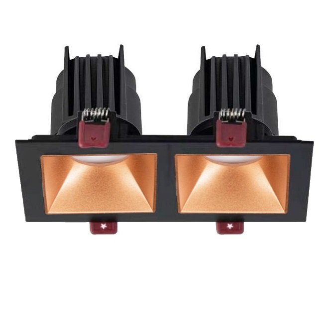 MOLLED MOL4160M 2x8 Watt Siyah-Rose Sıva Altı İkili LED Spot (SAMSUNG/OSRAM/PHILIPS LED & EAGLERISE/PHILIPS/LIFUD Driver)