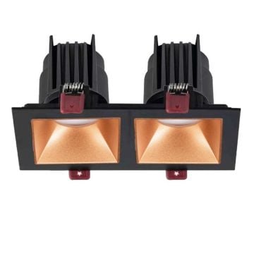 MOLLED MOL4160M 2x10 Watt Siyah-Rose Sıva Altı İkili LED Spot (SAMSUNG/OSRAM/PHILIPS LED & EAGLERISE/PHILIPS/LIFUD Driver)