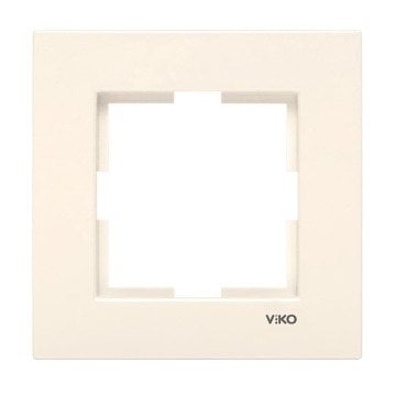 VİKO Karre 90960210 Tekli Çerçeve [Krem]