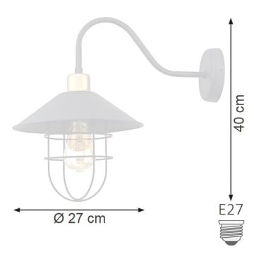K2 GLOBAL KSL520 Kafesli Siyah Retro Aplik