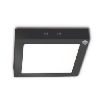 inoled 2784-03 24 Watt Siyah Kasa Sensörlü Sıva Üstü Kare LED Panel - Ilık Beyaz (4000K)