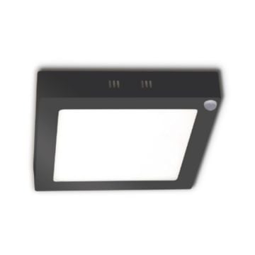 inoled 2784-01 24 Watt Siyah Kasa Sensörlü Sıva Üstü Kare LED Panel - Beyaz Işık (6500K)