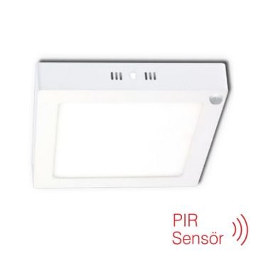 inoled 2764-03 24 Watt Sensörlü Sıva Üstü Kare LED Panel - Ilık Beyaz (4000K)