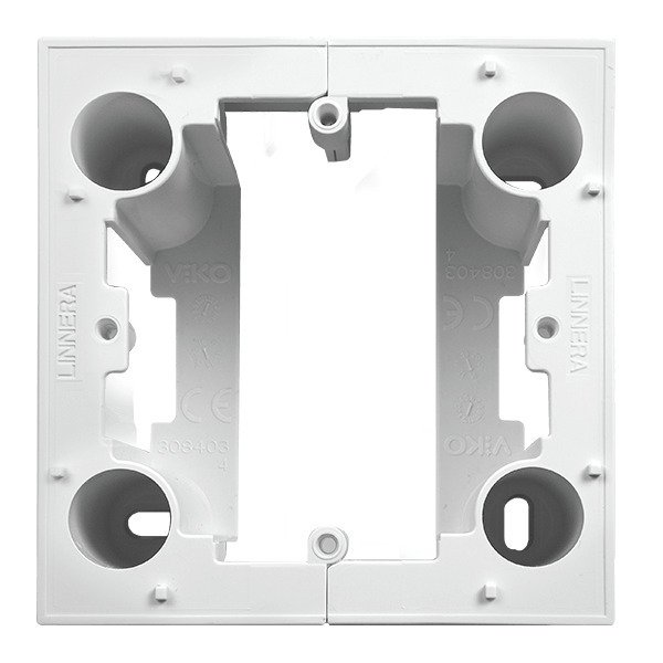 VİKO Karre Clean 90966407 Tekli Sıva Üstü Kasa [Beyaz]