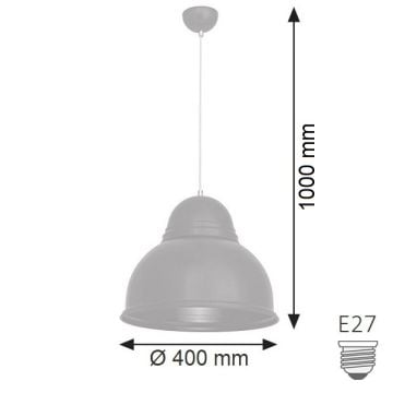 K2 GLOBAL KSL541 Kızıl Kahve Retro Avize