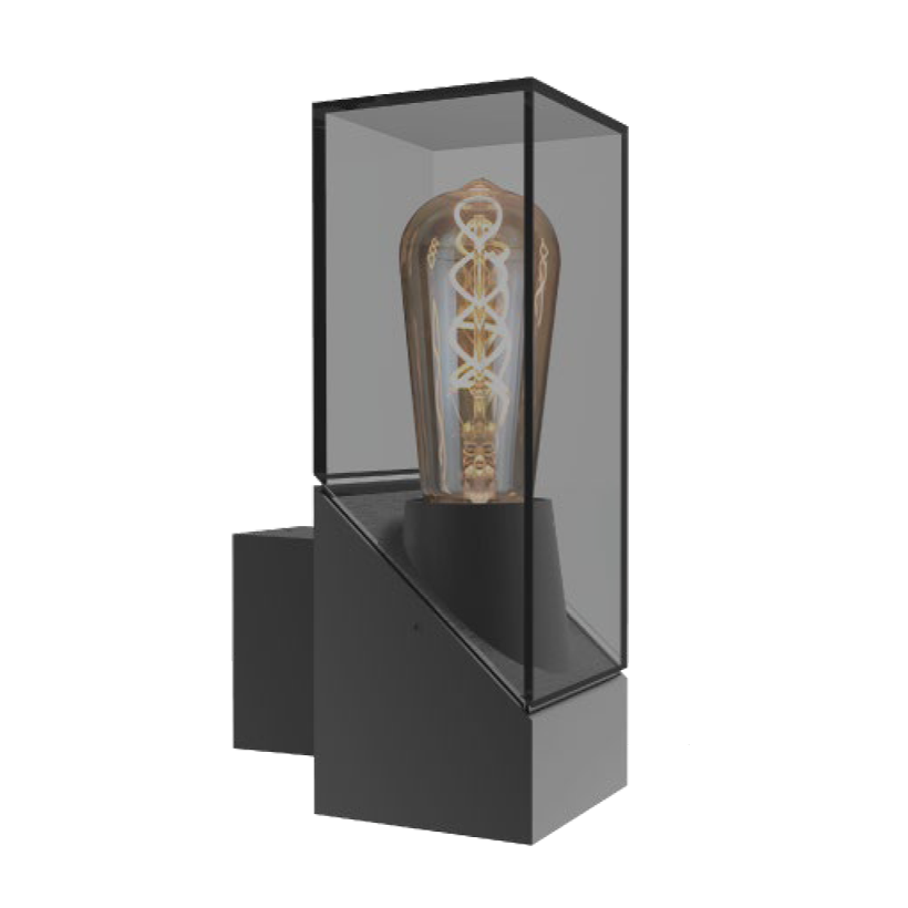 ACK AG36-00522 Camlı Dış Mekan Aplik - Metal - E27 Duylu