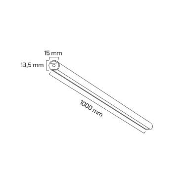GOYA GY 8010-4 Siyah/Beyaz/Gri Kasa 25 Watt 100 cm Silindirik Lineer Sarkıt Armatür