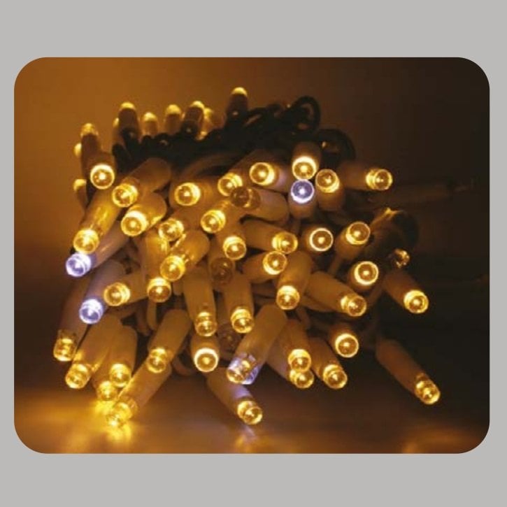 YCL YPS 100 10 Metre İç Mekan LED Süsleme Işığı - 100 Ledli - 10 Flaşörlü