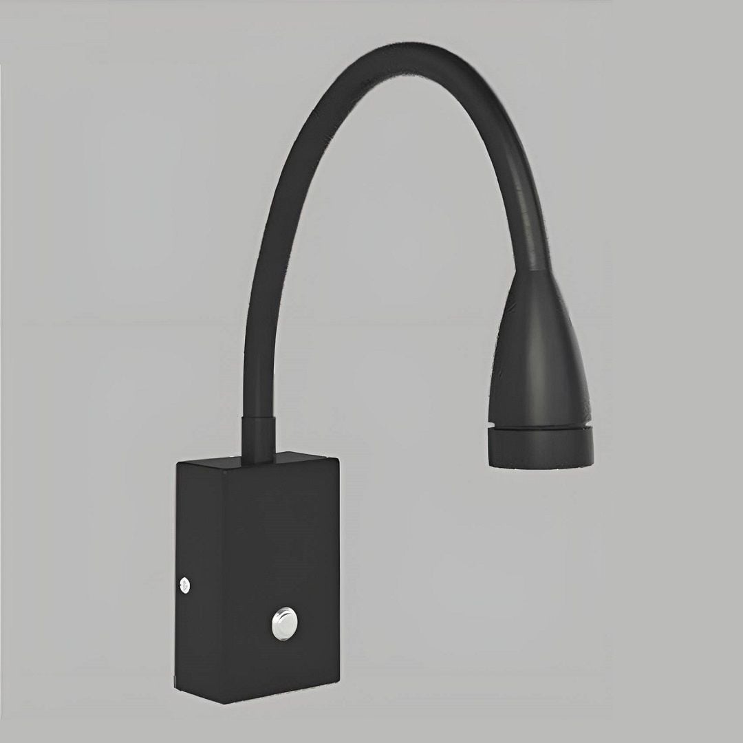 YCL YDA 800 3 Watt Siyah Kasa LED Okuma Apliği / Yatak Başı LED Aplik - Ilık Beyaz (4000K)