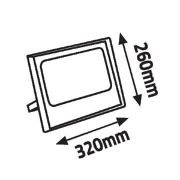 K2 GLOBAL KST301 200 Watt Solar Projektör - Beyaz Işık (6500K)