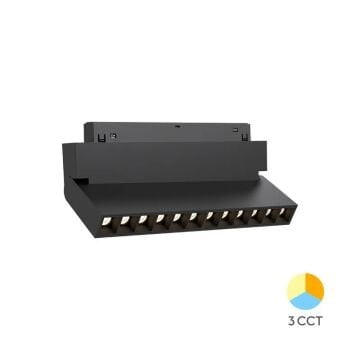 Braytron BD60-03281 12 Watt 22 cm Lensli LED Magnet Armatür - 3 Işık Renkli (Beyaz + Ilık Beyaz + Gün Işığı)