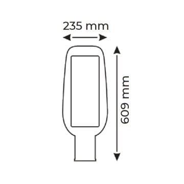 HELIOS HS 3873 200 Watt LED Sokak Armatürü - Beyaz Işık (6500K)