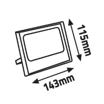 K2 GLOBAL KST303 30 Watt Solar Projektör - Beyaz Işık (6500K)