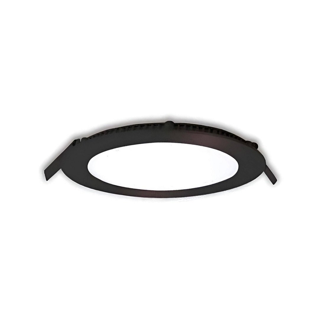 inoled 2815-01 15 Watt Siyah Kasa Sıva Altı Yuvarlak LED Panel - Beyaz Işık (6500K)