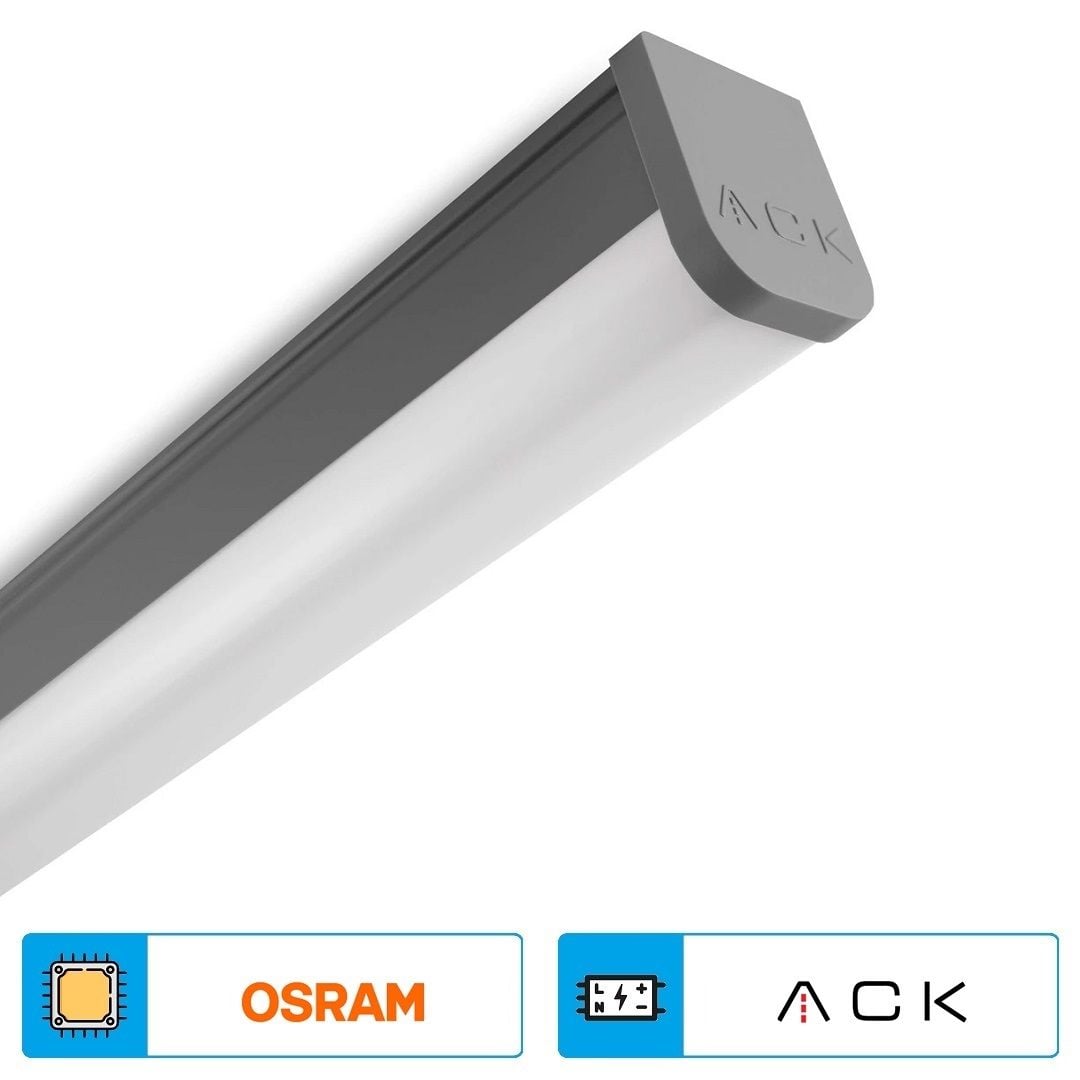ACK AT03-01210 36 Watt 120 cm Nemliyer LED Etanj Armatür - Ilık Beyaz (4000K) - IP65 [OSRAM LED]