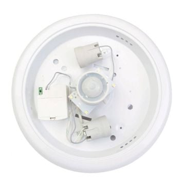 K2 GLOBAL KSA187 Sensörlü Tavan Armatürü (ABS Kasa - ABS Kapak - 2xE27 Duylu)