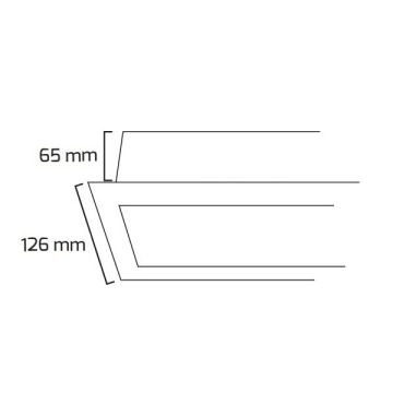 GOYA GY 8026-180 Siyah/Beyaz Kasa 74 Watt 182 cm Sıva Altı Lineer Armatür