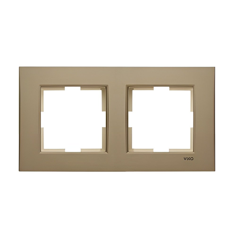 VİKO Novella 92190622 İkili Yatay Çerçeve [Bronz]