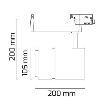 GOYA GY 3595 Siyah/Beyaz Kasa 42 Watt LED Ray Spot