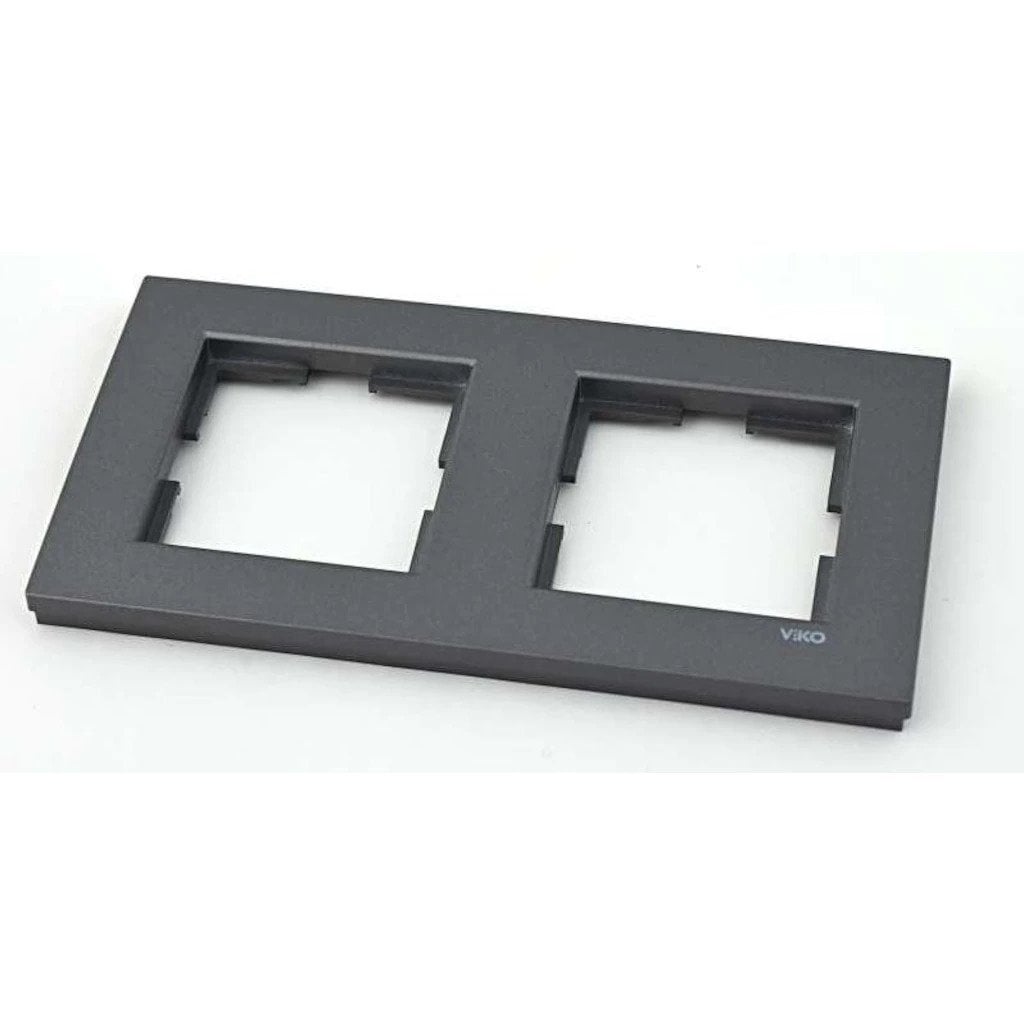 VİKO Novella 92190642 İkili Yatay Çerçeve [Füme]