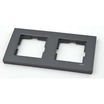 VİKO Novella 92190642 İkili Yatay Çerçeve [Füme]