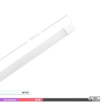 ACK AT02-01230 36 Watt 120 cm NemliyerLED Etanj Armatür - Beyaz Işık (6500K) - IP65