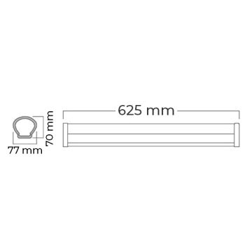 Braytron BT04-00610 18 Watt 60 cm Nemliyer LED Etanj - IP65 - Gri PC Gövde - Ilık Beyaz (4000K)