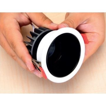 HOROZ 015-042-0001 5 Watt/9 Watt Sıva Altı Siyah Yuvarlak LED Spot