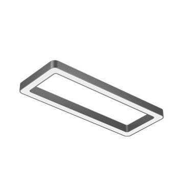 GOYA GY 8118-60x150 Siyah/Beyaz Kasa 87 Watt 60x150 cm Dikdörtgen Halka Sıva Üstü Lineer Armatür