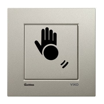 VİKO Touchless-STN N/T Temazsız Anahtar [Saten]