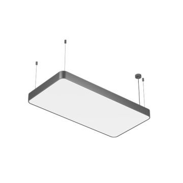 GOYA GY 8119-60x120 Siyah/Beyaz Kasa 193 Watt 60x120 cm Dikdörtgen Halka Lineer Sarkıt Armatür