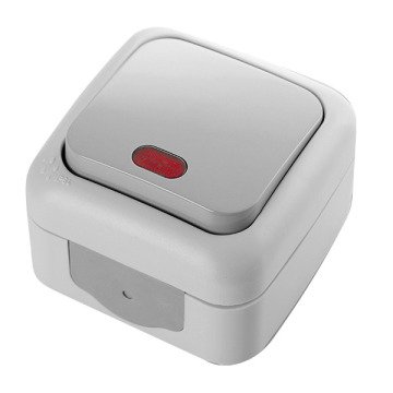 VİKO Palmiye 90555519 Işıklı Anahtar [Gri]